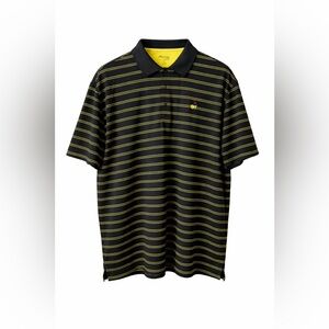 Masters Tech Augusta National Performance Golf Polo XL Black Stripe